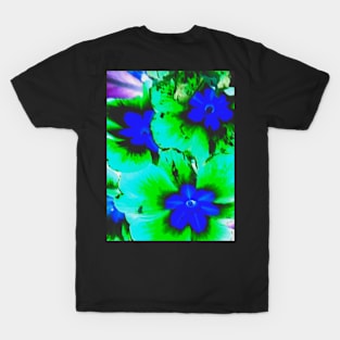 Blue Flower of Happiness by LowEndGraphics T-Shirt